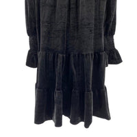 Pomander Place | NEW Black Velvet Kenzo Long Sleeve Mini Dress Size Medium