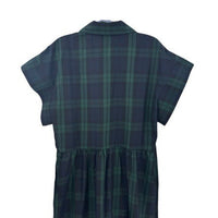 Tuckernuck NEW Blackwatch Chloe Plaid Navy Green Classic Midi Dress Size XL