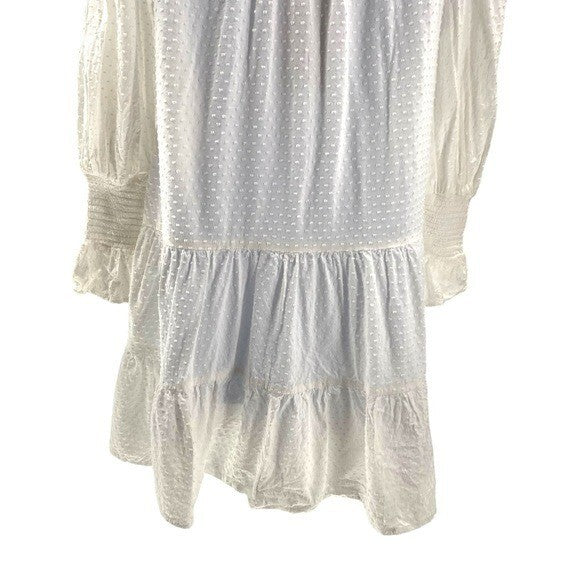 Pomander Place | NEW White Swiss Dot Kenzo Mini Dress Size XS