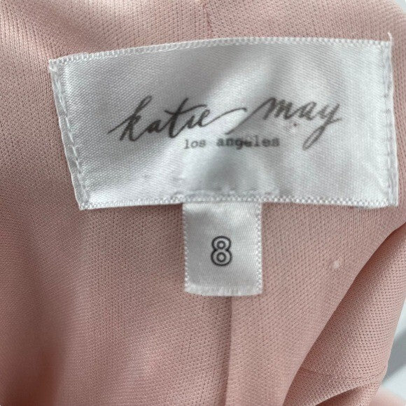 Katie May | Bambi Back Cut-Out Gown in Blush Size 8/M