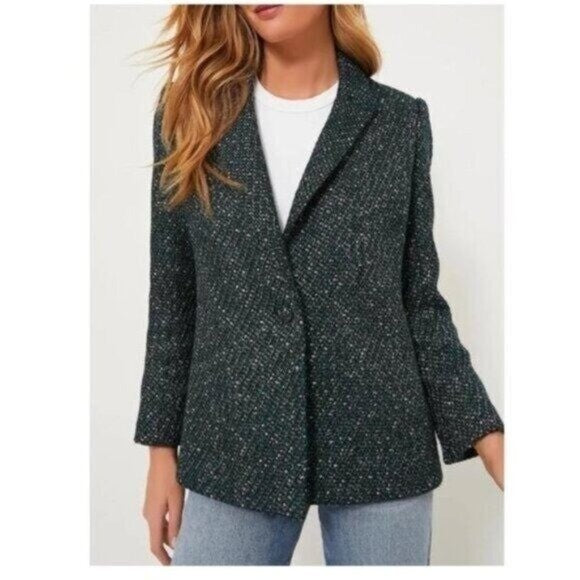 Tuckernuck | NEW Basalt Tweed Windsor Blazer Jacket in Green & Black Size XL