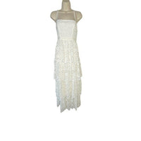 REVOLVE NBD Formal White Lace Love My Way Side Slit Maxi Dress Gown Size XXS