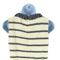 Tuckernuck | NEW Navy Stripe Tweed Sleeveless Crew Neck Jackie Mini Dress Size S