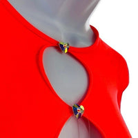 Poster Girl The Miranda Festival Rhinestone Cut Out Mini Dress Chilli One Size