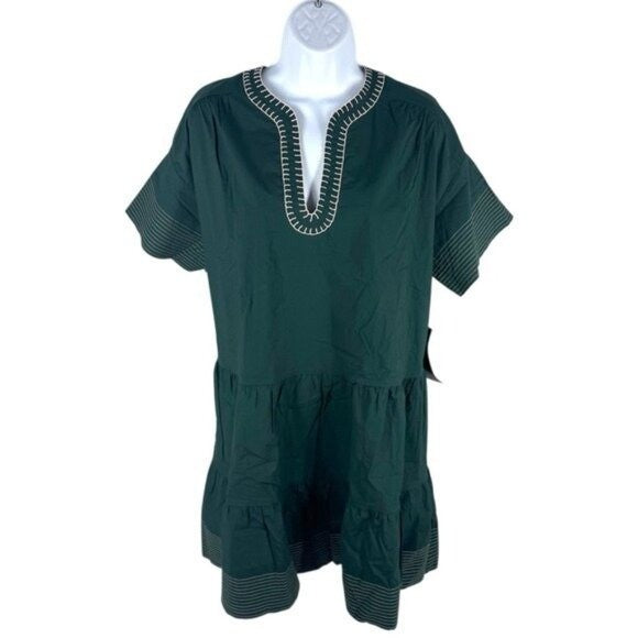 Tuckernuck NEW Pomander Place Evergreen Relaxed Fit Kinsley Mini Dress Size XL