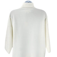 Pomander Place | NEW Winter White Vivianne Turtleneck Sweater Mini Dress Size L