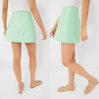 Tuckernuck NEW Mint Chip Faux Vegan Leather Meg Mini Skirt Size M