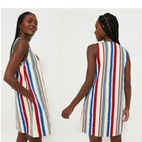 Pomander Place | NEW Americana Stripe Kira V-neckline Mini Dress Size M