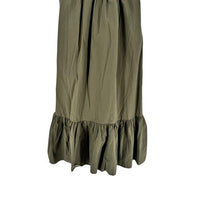 Tuckernuck NEW Olive Green Alice Puff Sleeve Collared Classic Midi Dress XXS