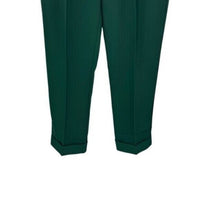 Tuckernuck NEW Green Pleated Duncan High Rise Straight Leg Trouser Pant Size 4