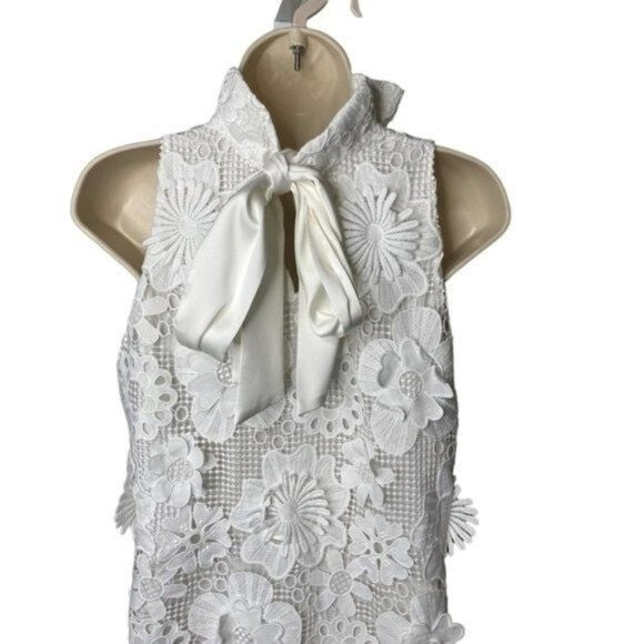 Tuckernuck | NEW Blanc White Guipure Lace Blythe Sleeveless Mini Dress Size XS