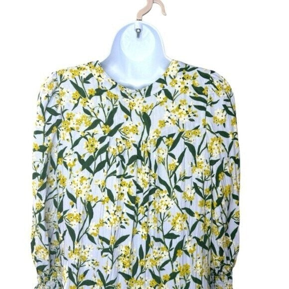 Pomander Place NEW Palmetto Garden Blue and Yellow V Neck Mini Dress Size XXL