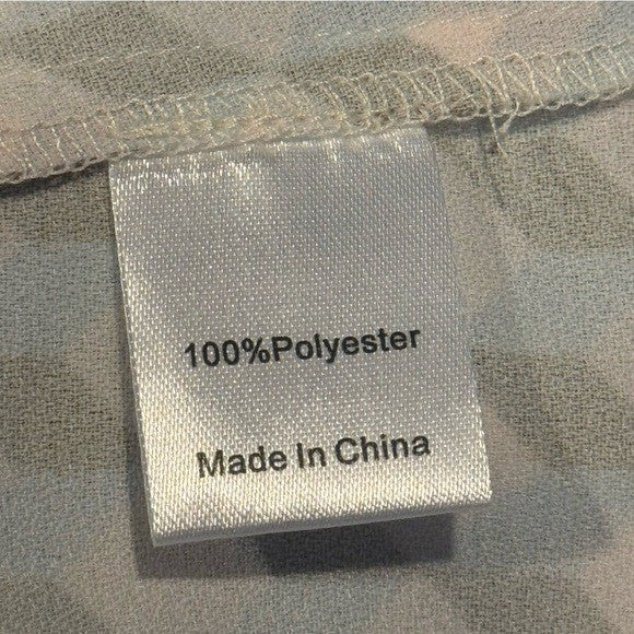 Tuckernuck NEW Tan Ocean Spray Geo Bex Long Sleeve Belted Midi Dress Size XXL