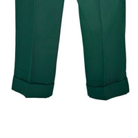 Tuckernuck NEW Green Pleated Duncan High Rise Straight Leg Trouser Pant Size 8