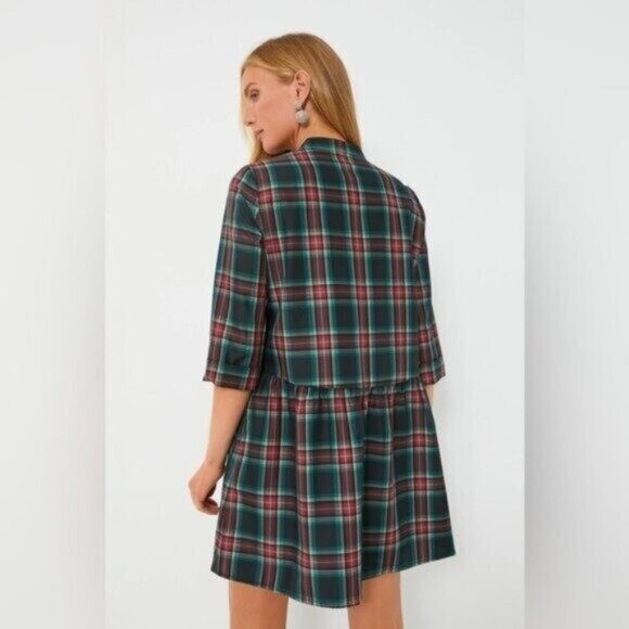 Tuckernuck | NEW Festive Plaid Tartan Royal Shirt Mini Dress Size XL