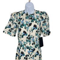 Tuckernuck NEW Budding Bluebell Hadley Collared Floral Shirt Maxi Dress Size XS