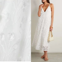 AGUA BY AGUA BENDITA Hierbaluisa Diente De Leon Anecer Emroidered Midi Dress XS