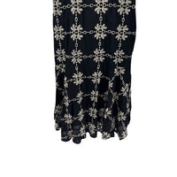 Tuckernuck NEW Black Eyelet Lewis Puff Sleeve Embroidered Maxi Dress Size S