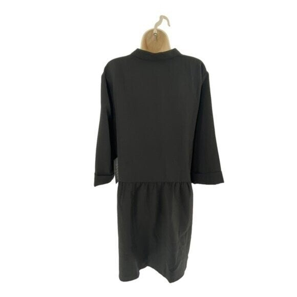 Tuckernuck | NEW Black Stretch Crepe Royal Shirt Dress Size XXXL