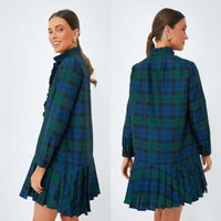 Tuckernuck | NEW Blackwatch Tate Plaid Academia Long Sleeve Mini Dress Size XXXL