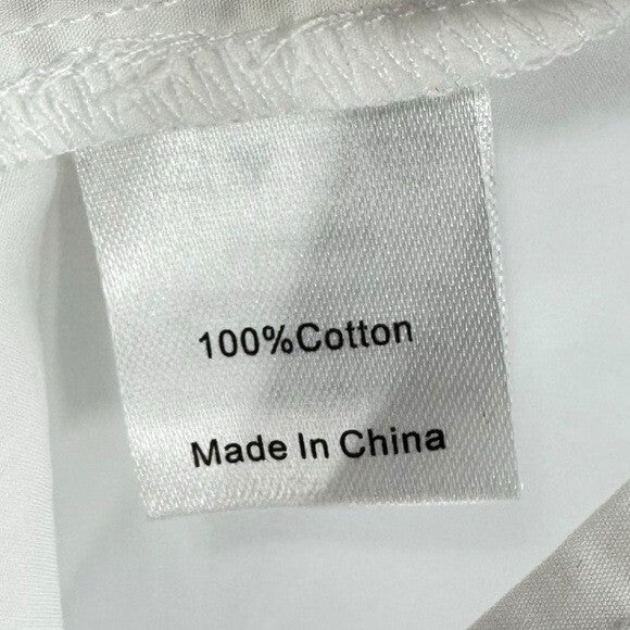 Tuckernuck x India Hicks NEW White Cotton Britwell Button Down Blouse Size M