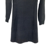 Pomander Place NEW Black Ainsley Long Sleeve Ribbed Knit Sweater Dress Size XS