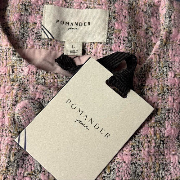 Pomander Place | NEW Peony Tweed Bianca Sleeveless Crewneck Mini Dress Size L