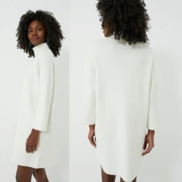 Pomander Place | NEW Winter White Vivianne Turtleneck Sweater Mini Dress Size L