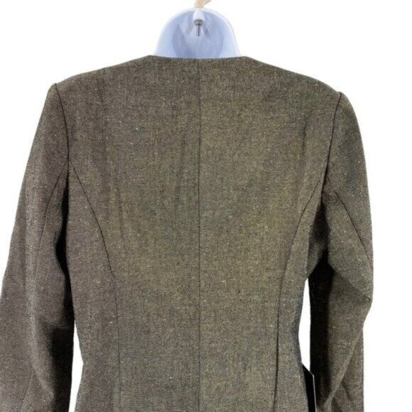 Pomander Place NEW Coventry Metallic Keira Linen Classic Gold Mini Dress Size L