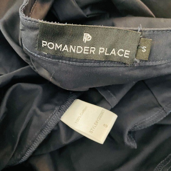 Pomander Place | NEW Navy Cotton Poplin Kenzo Mini Dress Size S