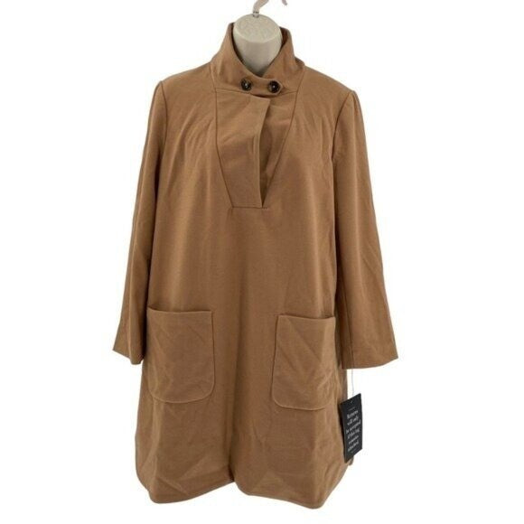 Tuckernuck | NEW Emerson Equestrian Elbow Patch Retro Camel Mini Dress Size XXL