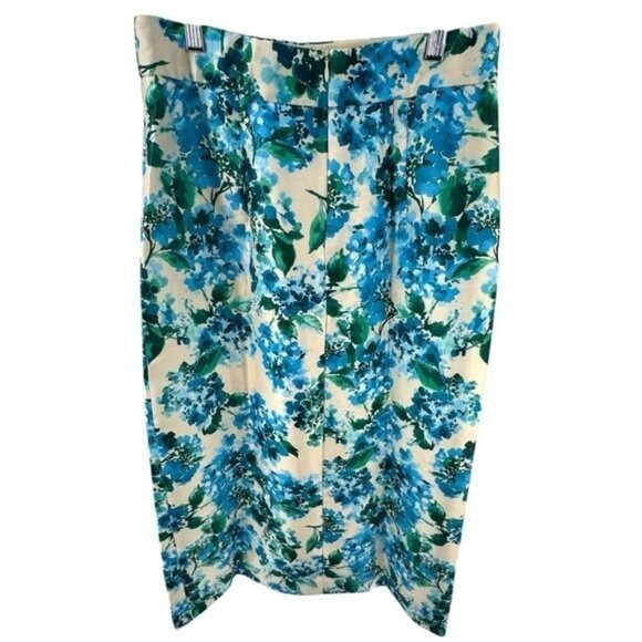 Tuckernuck | NEW Water's Edge Hydrangea Kennedy Front Slit Midi Skirt Size M