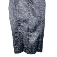 by the way. | NEW Mini Jacquard Satin Formal Slit Midi Dress in Black Size XS