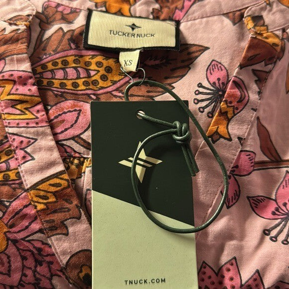 Tuckernuck NEW Pink Paisley Sunset Chintz Kenzo Beach Swim Coverup Size XS