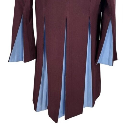 Tuckernuck NEW Merlot Griffiths Bell Long Sleeve Colorblock Mini Dress Size XS
