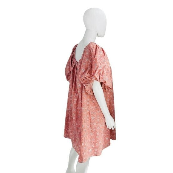 Hyacinth House NEW Oakley Pink Relaxed Fit Floral Mini Dress Size Small