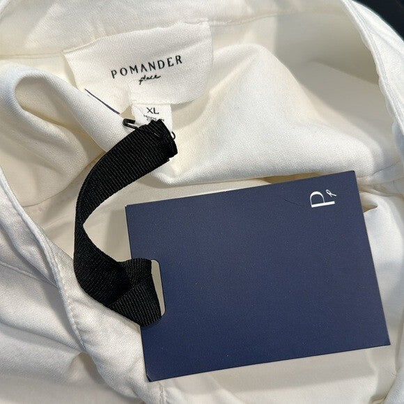 Pomander Place White Carly Henley Casual T Shirt Mini Dress Size XL