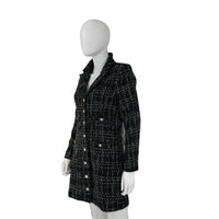 Pomander Place NEW Black Tweed Stacie Preppy Retro Blazer Mini Dress Size XL