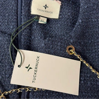 Tuckernuck | NEW Navy Tie Tweed Kelly Notched Neckline Mini Dress Size XL