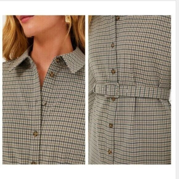 Tuckernuck | NEW Sycamore Check Belted Vera Long Sleeve Maxi Dress Size XXL