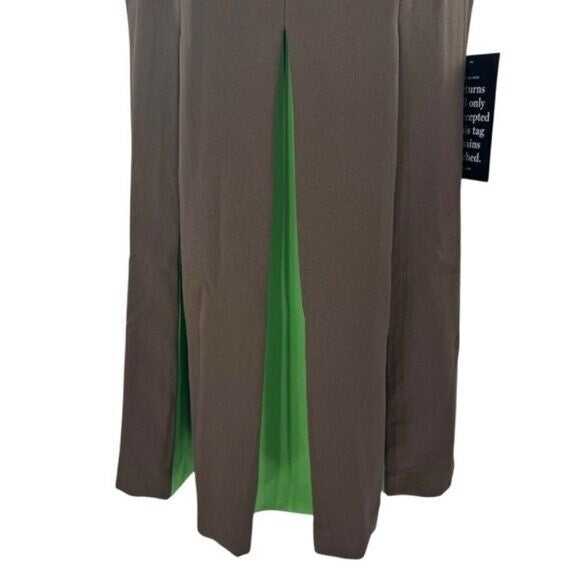 Tuckernuck | NEW Brown Green Demitasse Griffiths Sleeveless Mini Dress Size XL
