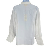 Tuckernuck x India Hicks NEW White Cotton Britwell Button Down Blouse Size M