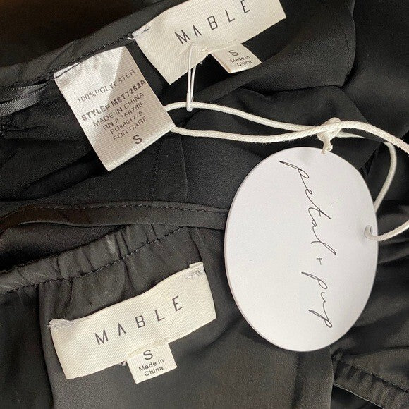 Mable x Petal & Pup NEW Angelique Open Back Crop Two Piece Set Midi Dress Size S