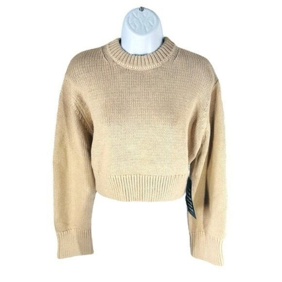 Tuckernuck | NEW Sandalwood Aiden Crewneck Cropped Cotton Knit Sweater Size XL