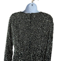 Retrofete NEW Nikki Sequins Long Sleeve Black Cocktail Party Mini Dress Size L