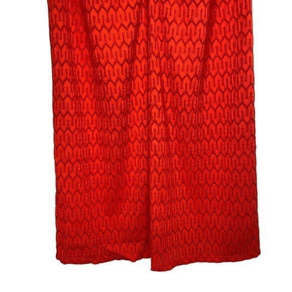 Lovers + Friends NEW Kenya V Front Flare Trouser Pant in Red Size S