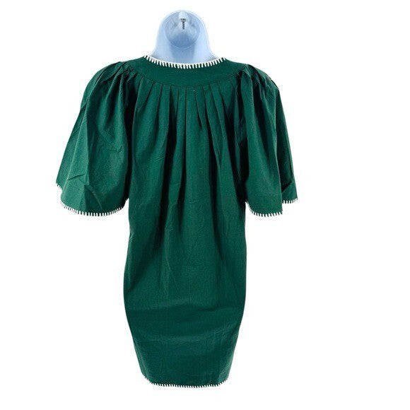 Pomander Place | NEW Green Stitch Finley Flutter Sleeve Mini Dress Size S