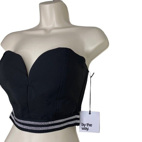 By The Way. | NWT Nia Sport Trim Bra Corset Crop Top Size S