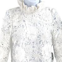 Tuckernuck | NEW Blanc Guipure Lace Daphne Preppy Mini Dress Size XXS