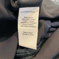 LoveShackFancy Patrona Pleated Lace Little Black Mini Party Dress Size 12